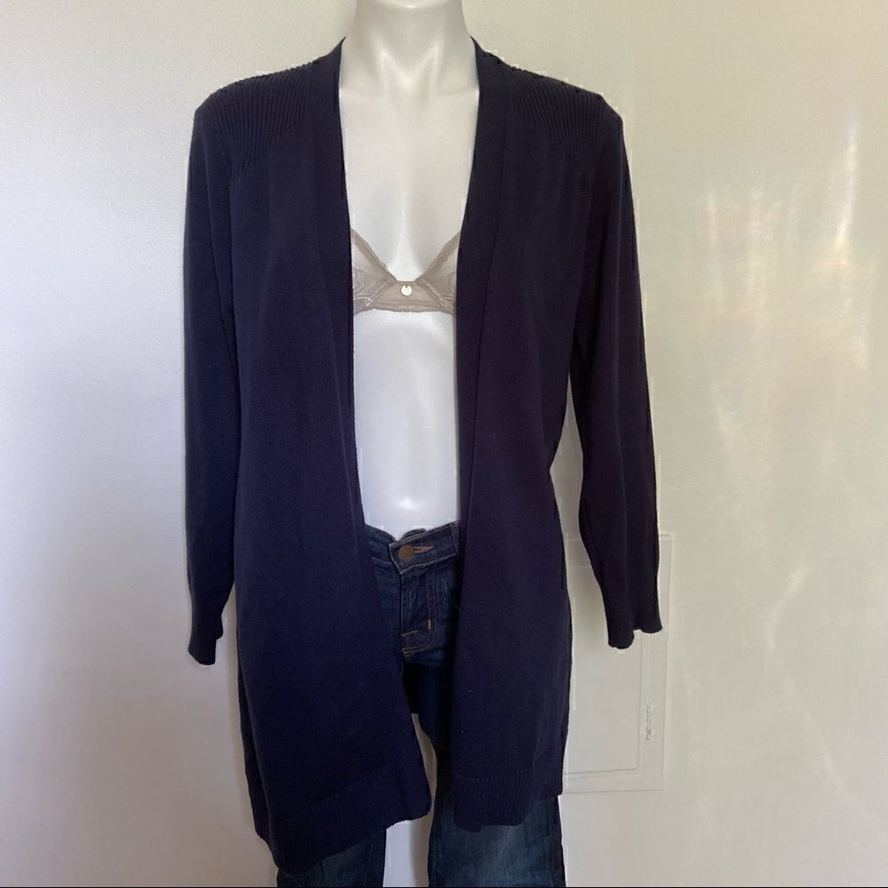Rayon Blend Long Cardigan 